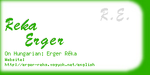 reka erger business card