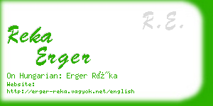 reka erger business card